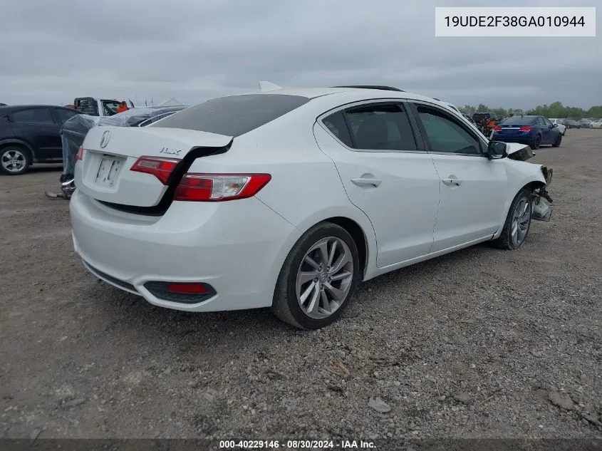 19UDE2F38GA010944 2016 Acura Ilx 2.4L/Acurawatch Plus Package