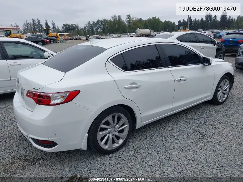 19UDE2F78GA019470 2016 Acura Ilx Premium Package/Technology Plus Package