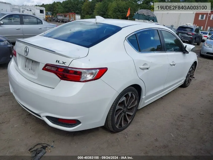 19UDE2F84GA003100 2016 Acura Ilx Premium A-Spec Packages/Technology Plus A-Spec Packages