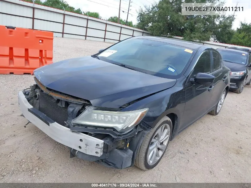 19UDE2F7XGA011211 2016 Acura Ilx Premium/Technology