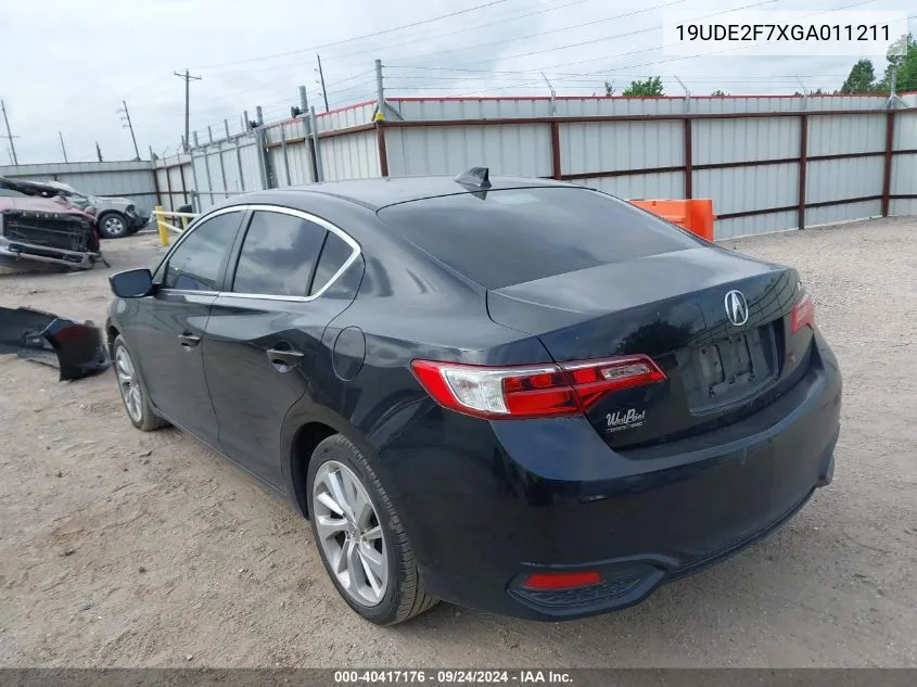 19UDE2F7XGA011211 2016 Acura Ilx Premium/Technology