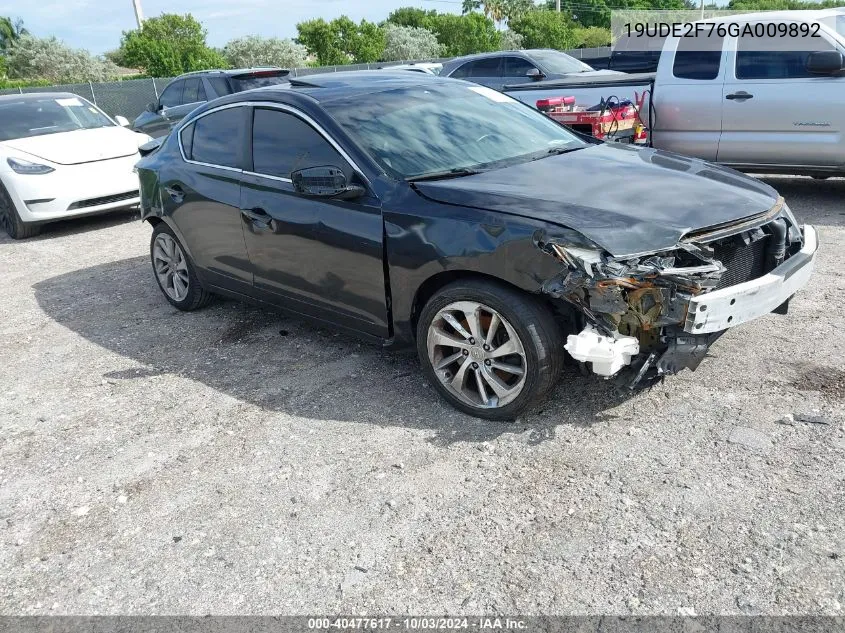 19UDE2F76GA009892 2016 Acura Ilx 2.4L