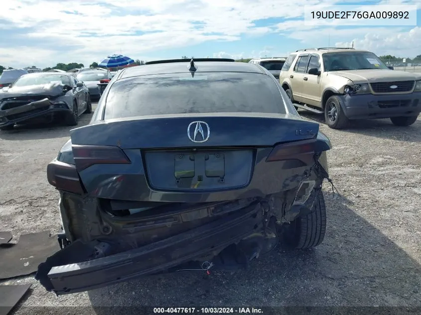 19UDE2F76GA009892 2016 Acura Ilx 2.4L