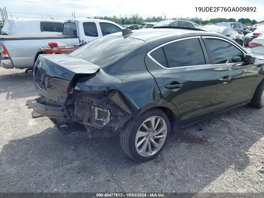 19UDE2F76GA009892 2016 Acura Ilx 2.4L