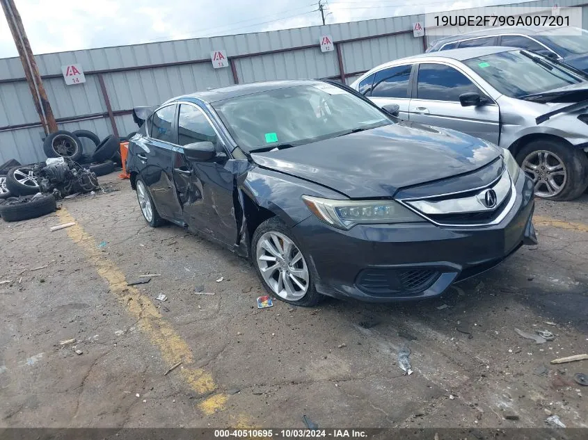 19UDE2F79GA007201 2016 Acura Ilx Premium Package/Technology Plus Package