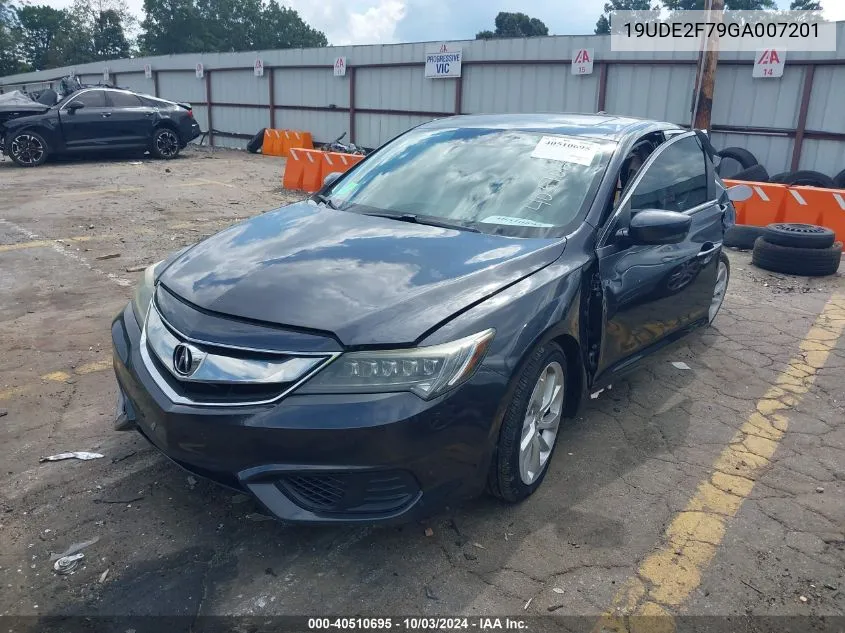 19UDE2F79GA007201 2016 Acura Ilx Premium Package/Technology Plus Package