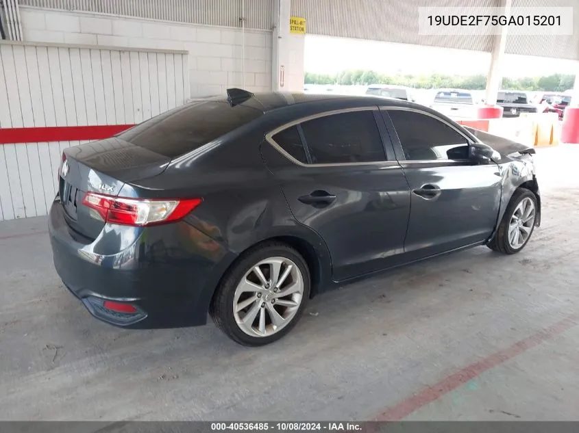 19UDE2F75GA015201 2016 Acura Ilx Premium/Technology