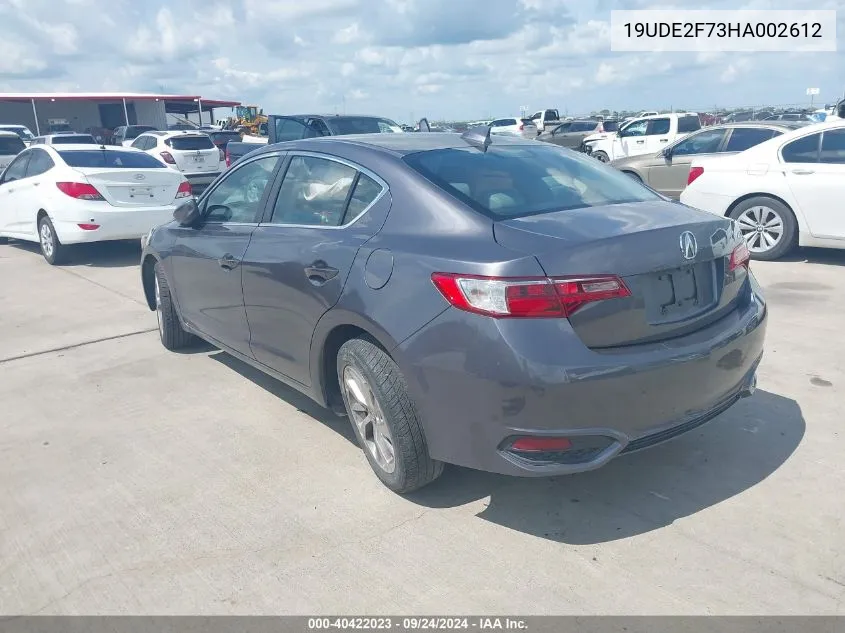 19UDE2F73HA002612 2017 Acura Ilx Premium/Technology