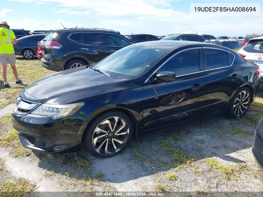 19UDE2F85HA008694 2017 Acura Ilx Premium A-Spec Packages/Technology Plus A-Spec Packages