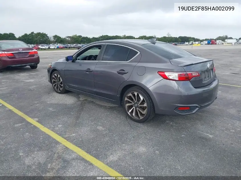 19UDE2F85HA002099 2017 Acura Ilx Premium A-Spec Packages/Technology Plus A-Spec Packages