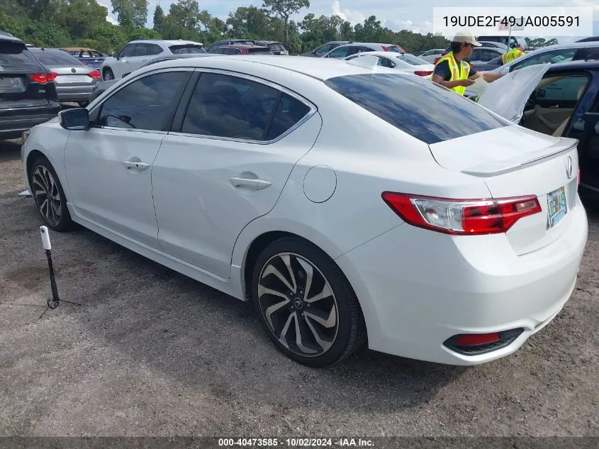 19UDE2F49JA005591 2018 Acura Ilx Special Edition