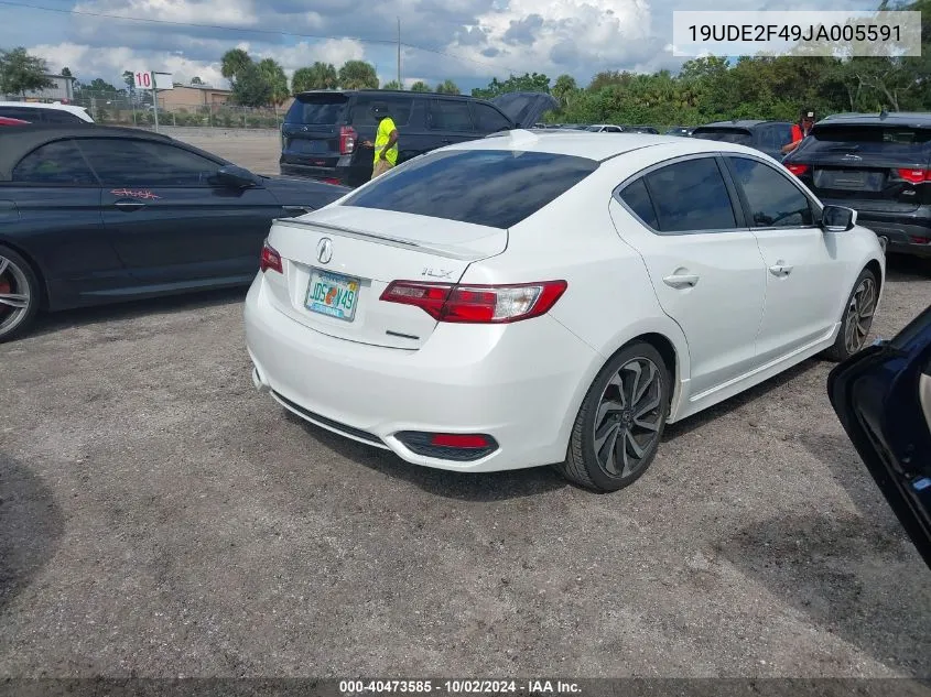 19UDE2F49JA005591 2018 Acura Ilx Special Edition