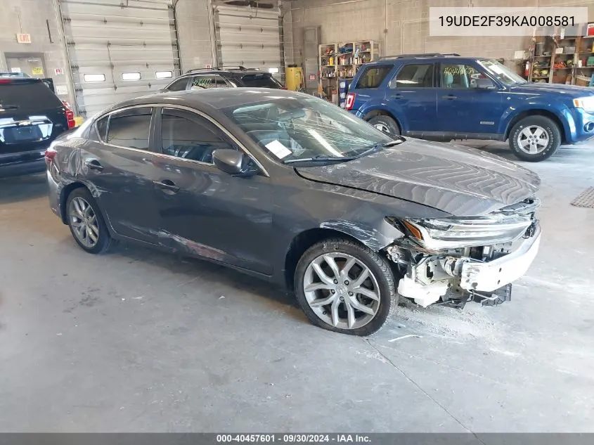 19UDE2F39KA008581 2019 Acura Ilx