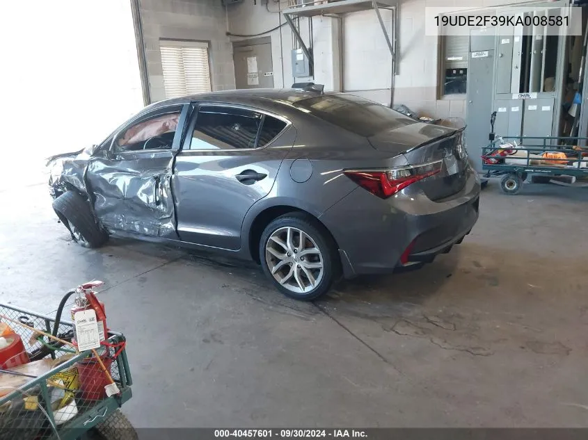 19UDE2F39KA008581 2019 Acura Ilx