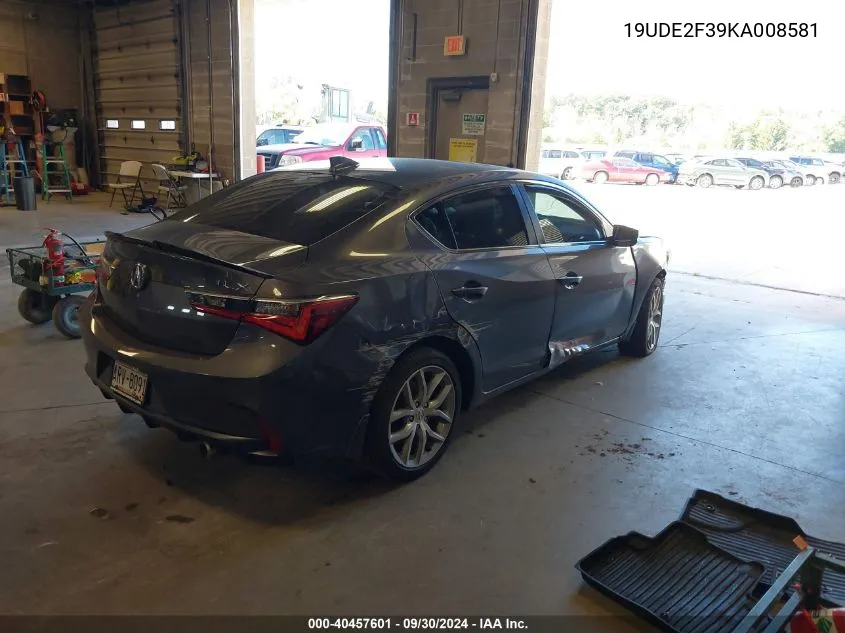 19UDE2F39KA008581 2019 Acura Ilx