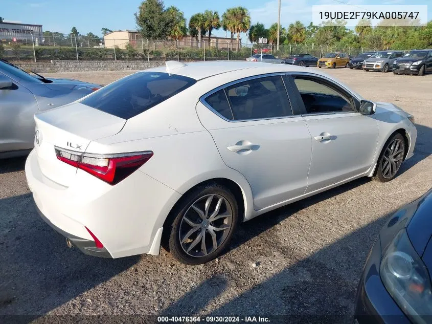 19UDE2F79KA005747 2019 Acura Ilx Premium Package/Technology Package