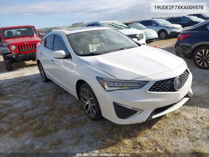 19UDE2F7XKA009578 2019 Acura Ilx Premium/Technology