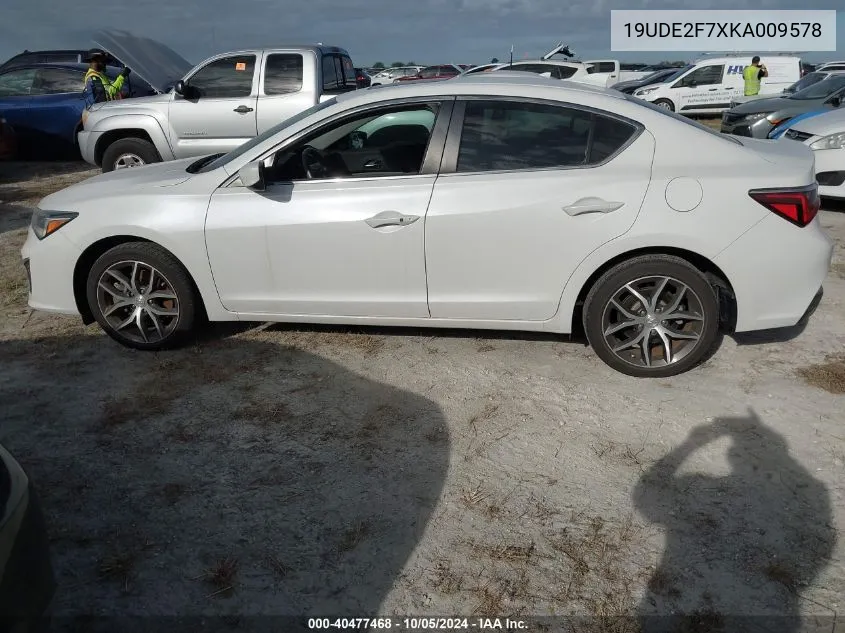 19UDE2F7XKA009578 2019 Acura Ilx Premium/Technology