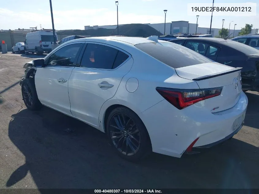 19UDE2F84KA001212 2019 Acura Ilx Premium A-Spec Packages/Technology A-Spec Packages