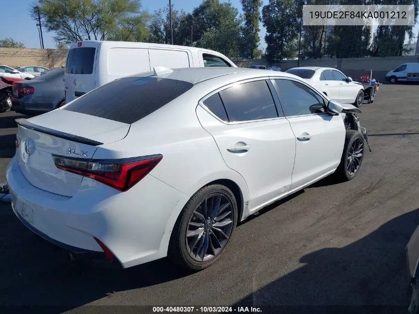 19UDE2F84KA001212 2019 Acura Ilx Premium A-Spec Packages/Technology A-Spec Packages