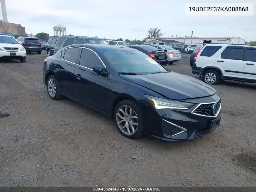 19UDE2F37KA008868 2019 Acura Ilx Standard