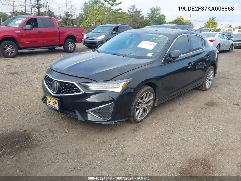 19UDE2F37KA008868 2019 Acura Ilx Standard