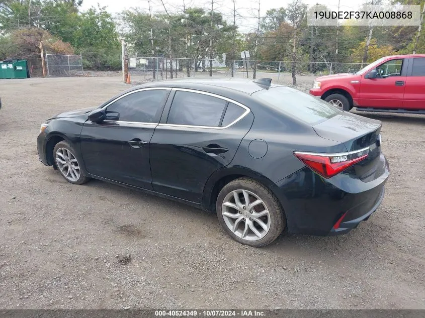 19UDE2F37KA008868 2019 Acura Ilx Standard