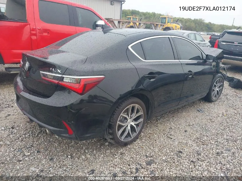 19UDE2F7XLA012174 2020 Acura Ilx Premium/Technology