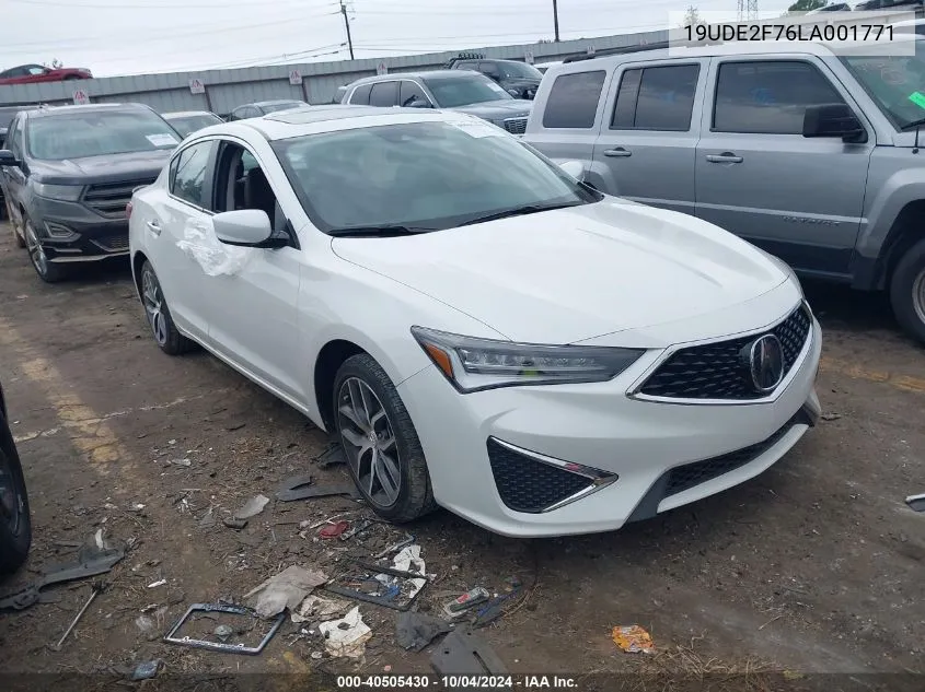 19UDE2F76LA001771 2020 Acura Ilx Premium Package/Technology Package