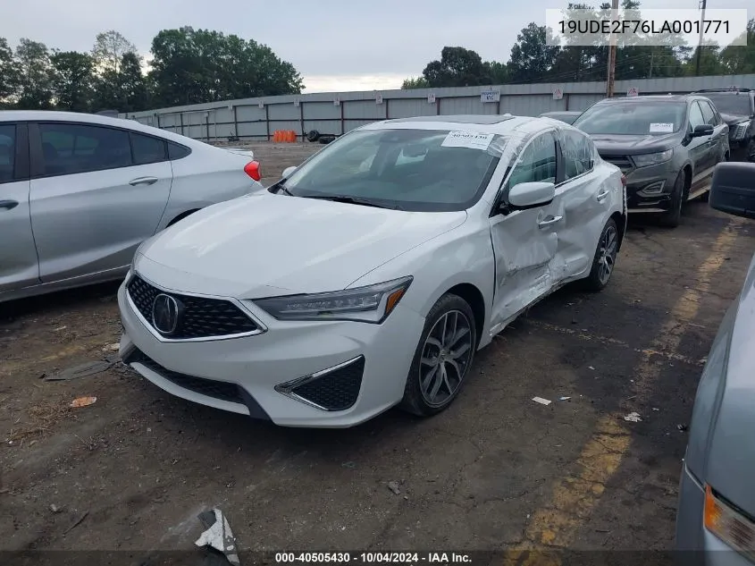 19UDE2F76LA001771 2020 Acura Ilx Premium Package/Technology Package