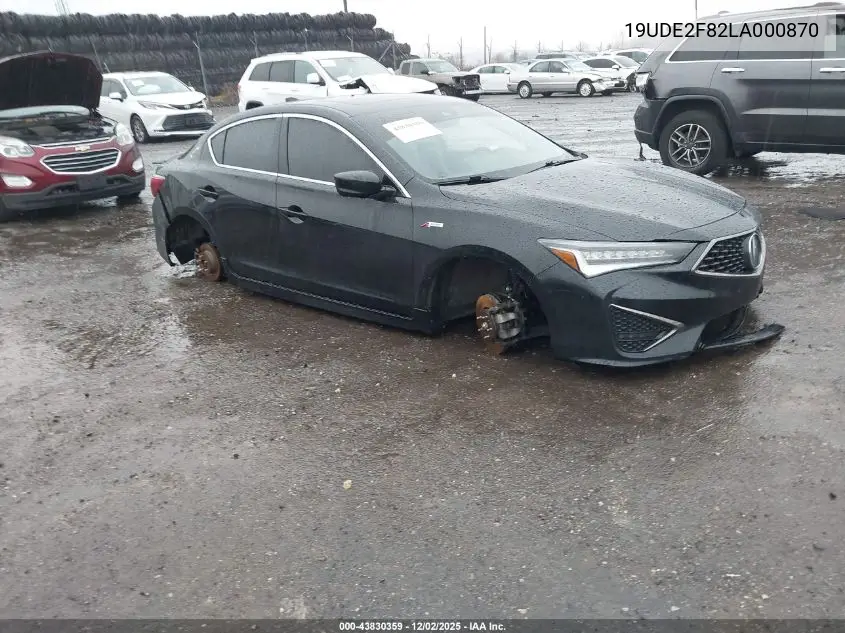 19UDE2F82LA000870 2020 Acura Ilx