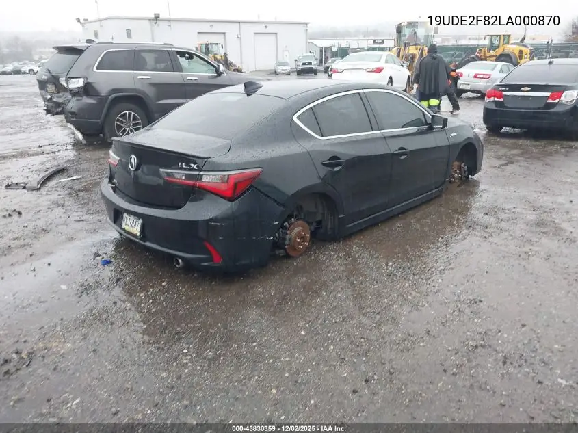 19UDE2F82LA000870 2020 Acura Ilx