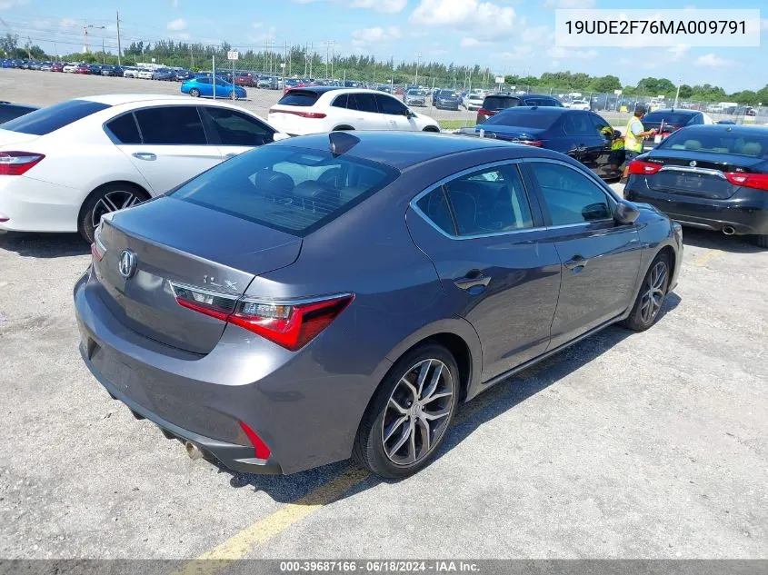 19UDE2F76MA009791 2021 Acura Ilx Premium Package/Technology Package