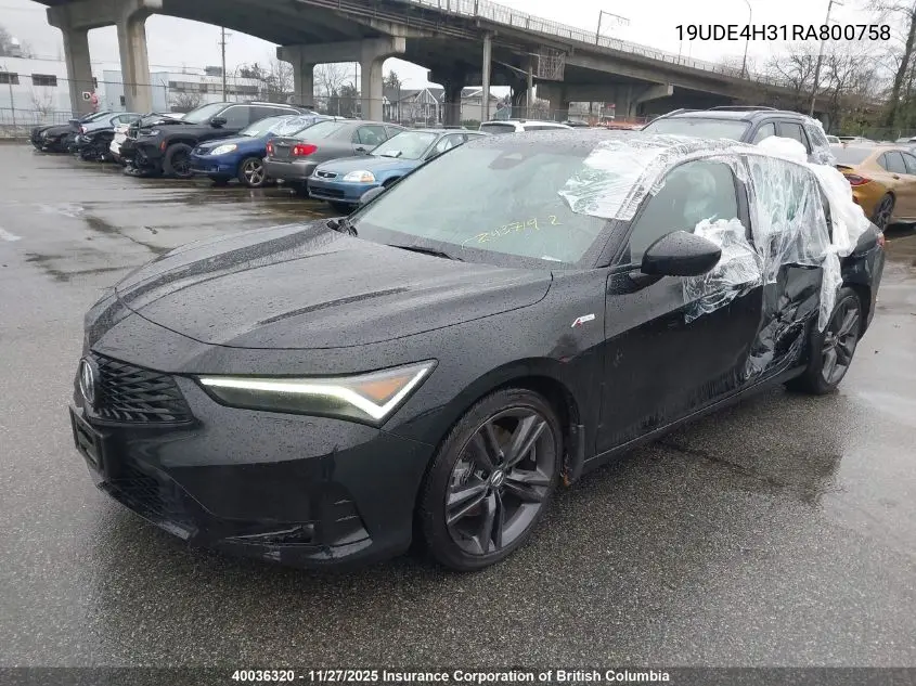 19UDE4H31RA800758 2024 Acura Integra A-Spec
