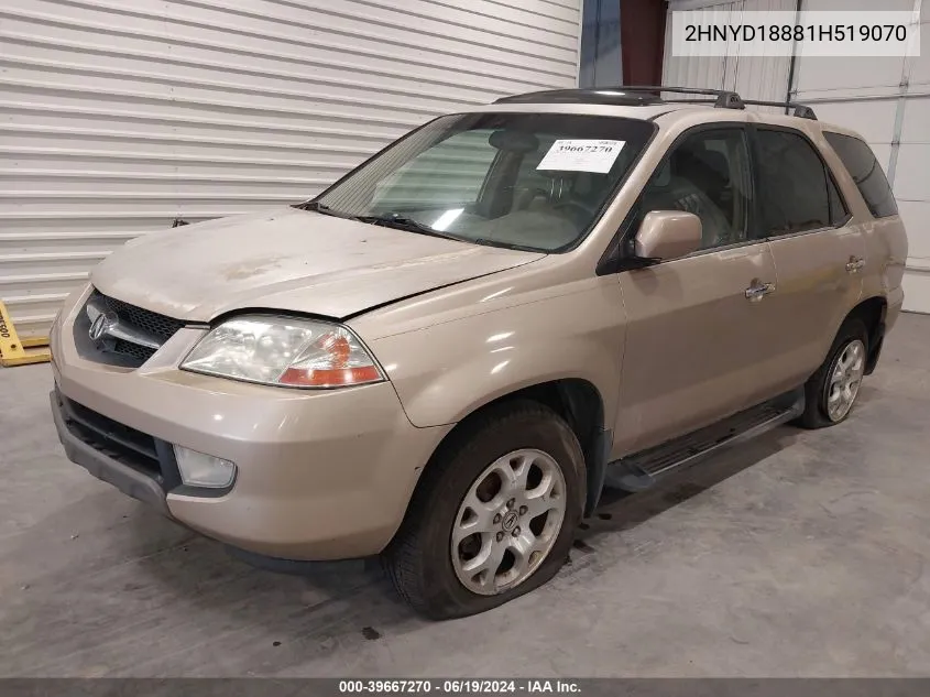 2HNYD18881H519070 2001 Acura Mdx