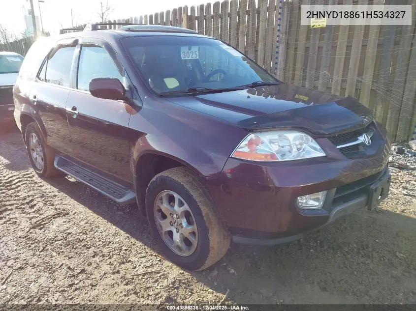 2HNYD18861H534327 2001 Acura Mdx