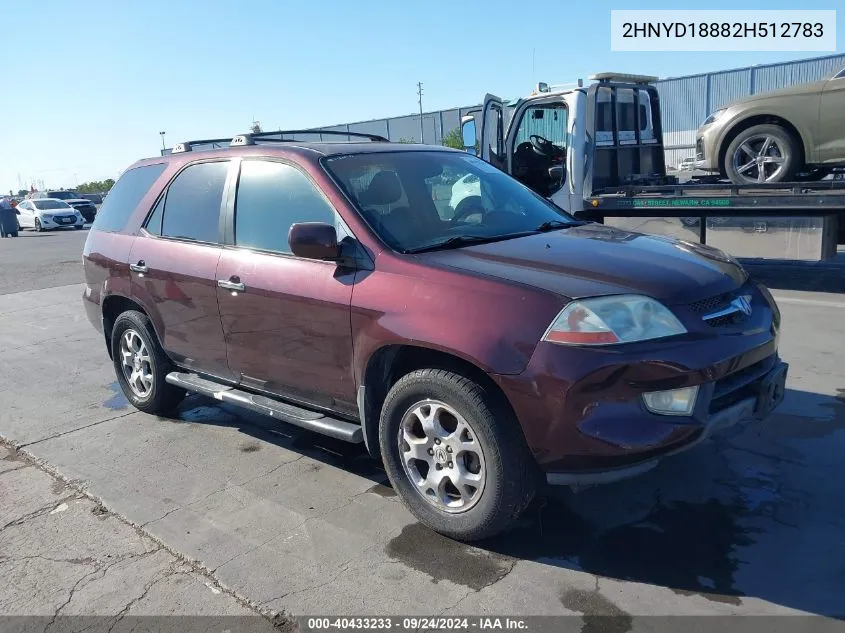 2HNYD18882H512783 2002 Acura Mdx