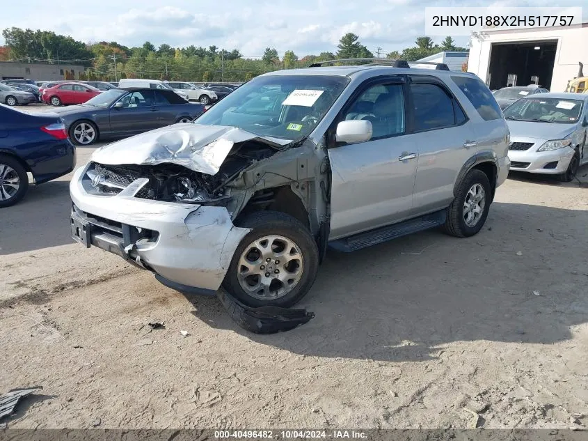 2HNYD188X2H517757 2002 Acura Mdx