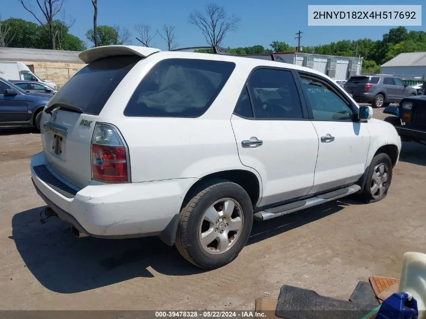 2HNYD182X4H517692 2004 Acura Mdx