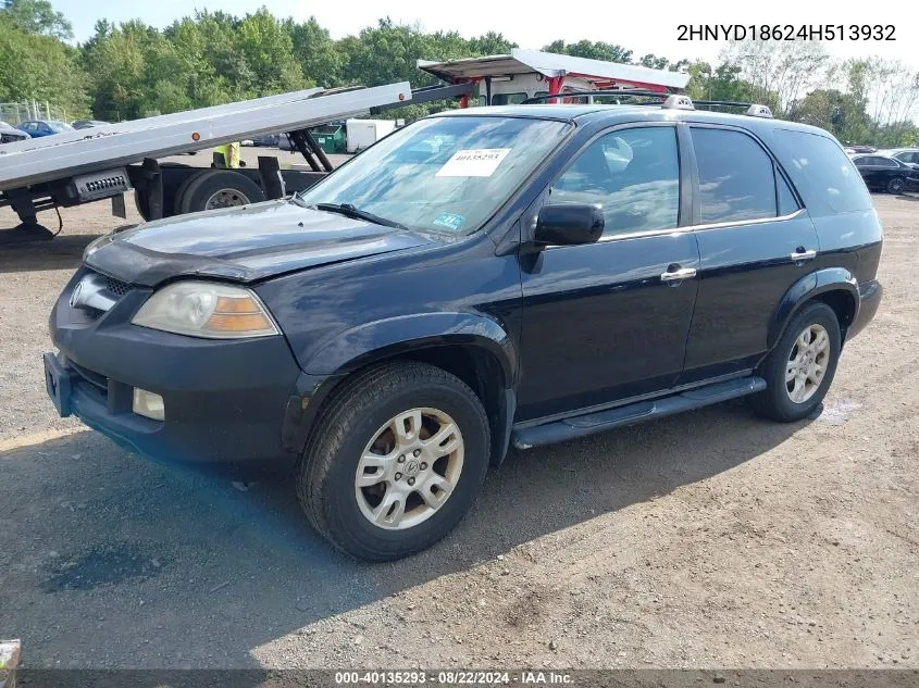 2HNYD18624H513932 2004 Acura Mdx