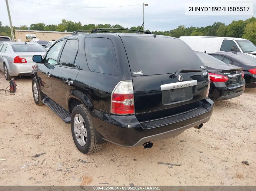 2HNYD18924H505517 2004 Acura Mdx Touring