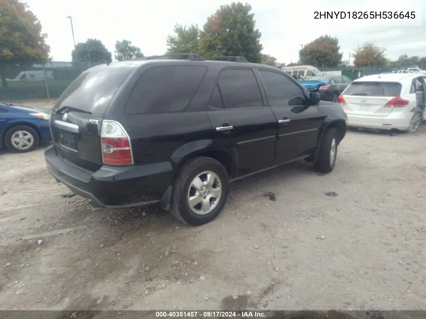 2HNYD18265H536645 2005 Acura Mdx