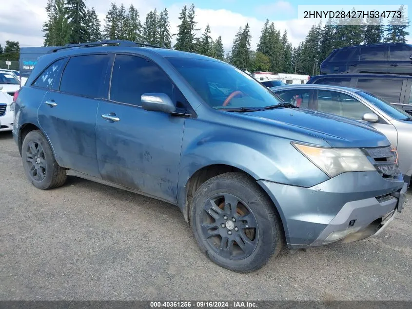 2HNYD28427H534773 2007 Acura Mdx Technology Package