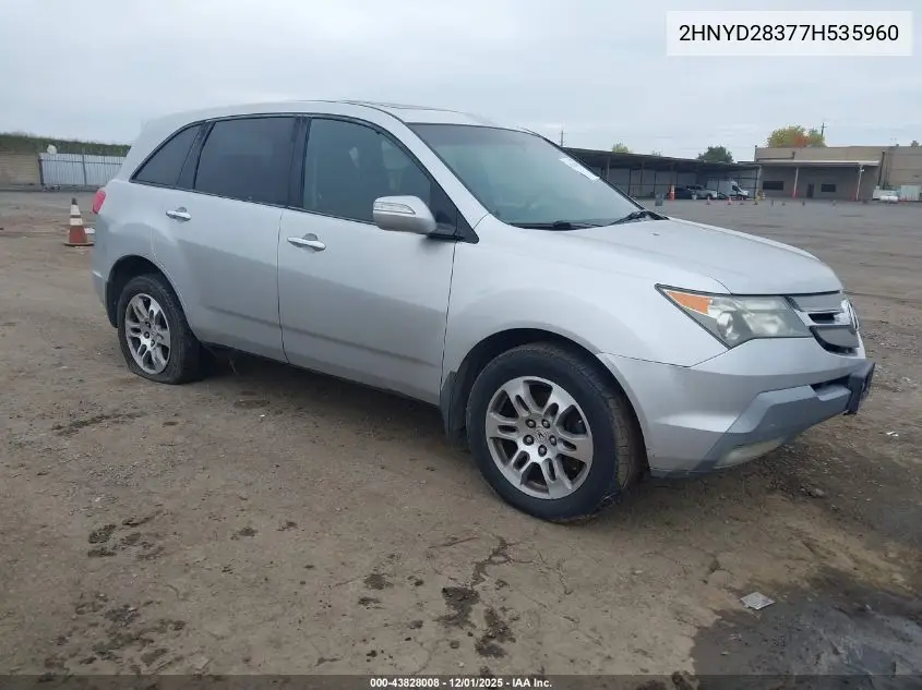 2HNYD28377H535960 2007 Acura Mdx Technology Package