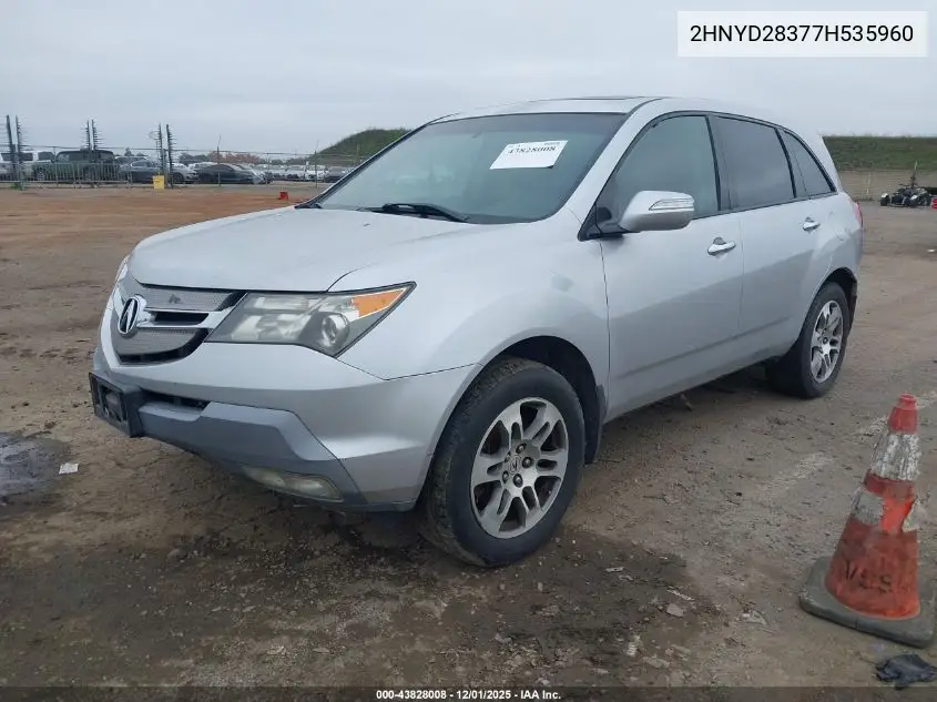 2HNYD28377H535960 2007 Acura Mdx Technology Package