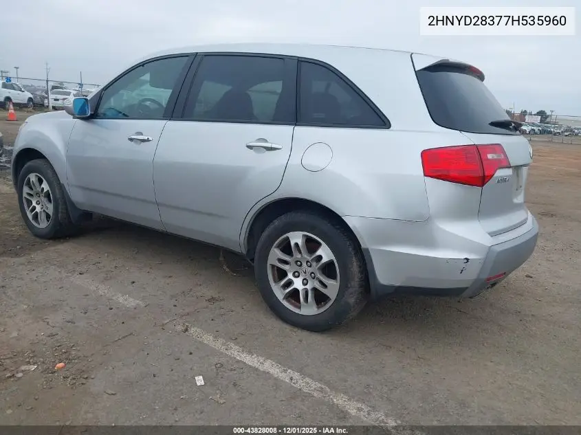 2HNYD28377H535960 2007 Acura Mdx Technology Package