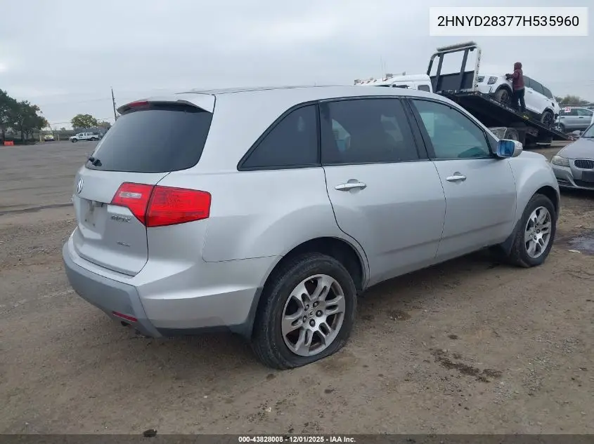 2HNYD28377H535960 2007 Acura Mdx Technology Package