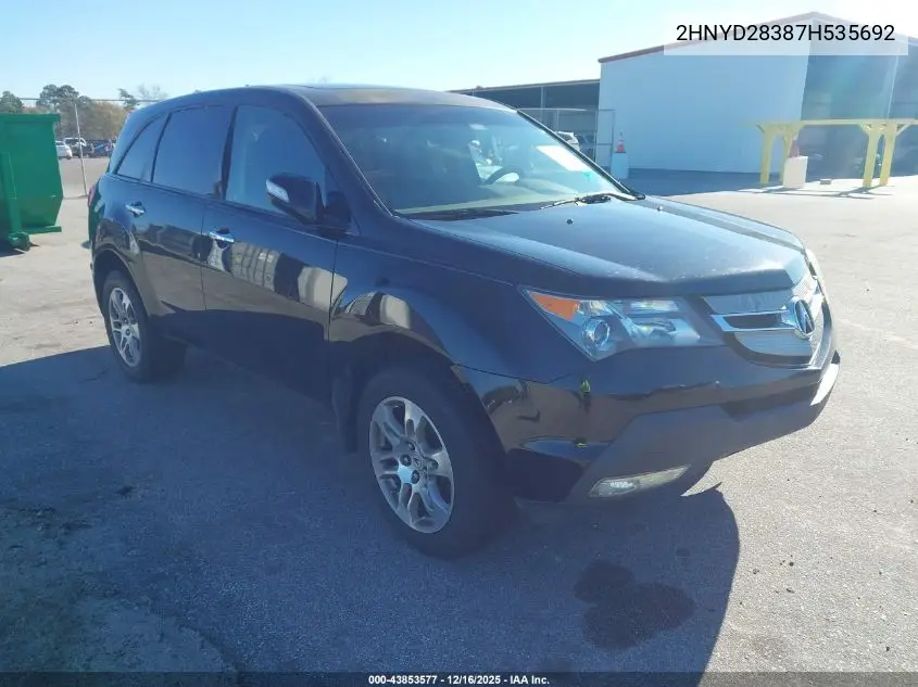 2HNYD28387H535692 2007 Acura Mdx Technology Package