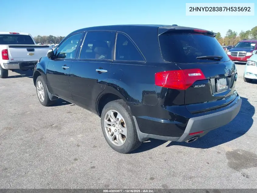 2HNYD28387H535692 2007 Acura Mdx Technology Package