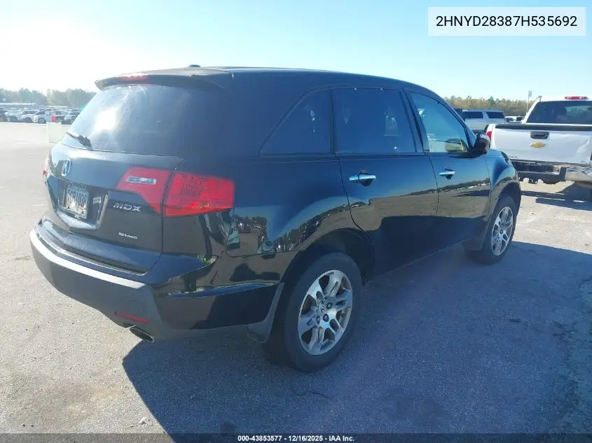 2HNYD28387H535692 2007 Acura Mdx Technology Package